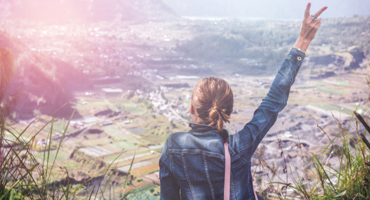 Pewna siebie silna kobieta